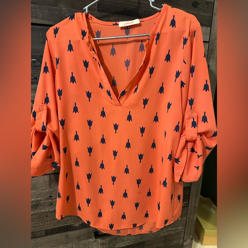 Pomelo Orange Blouse